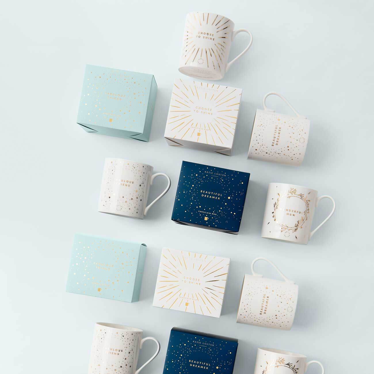 Porcelain Mug | Choose To Shine | White and Gold