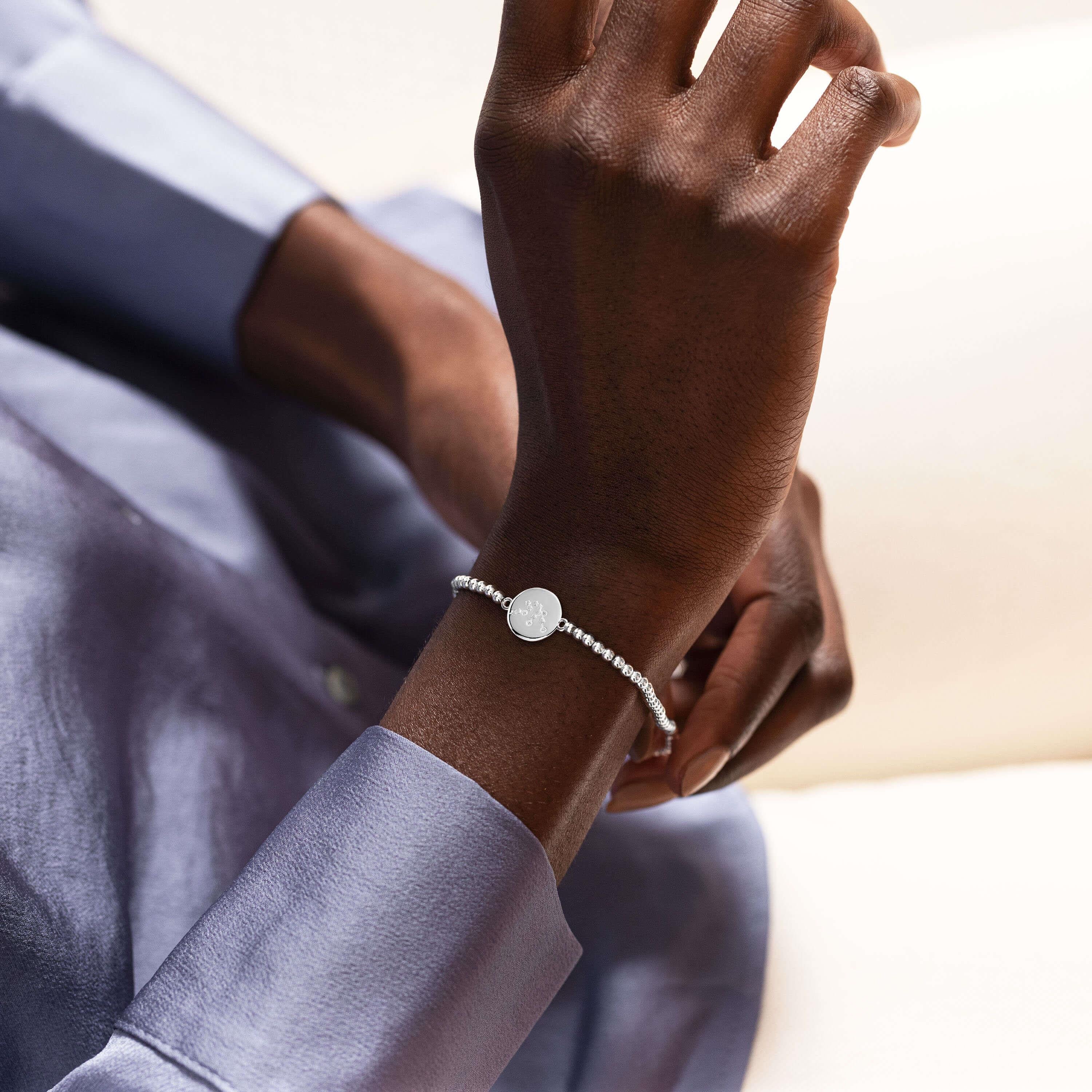 A Little | Aquarius | Silver | Bracelet | 17.5cm Stretch