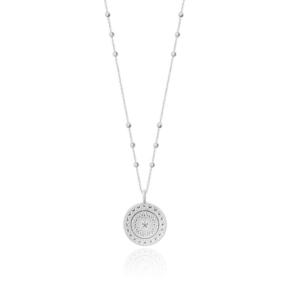 Zaria | Silver Coin Necklace | 46cm + 5cm Extender