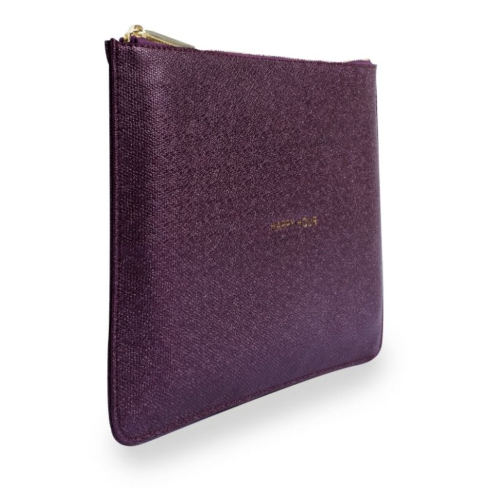 PERFECT POUCH - HAPPY HOUR - burgundy shimmer - 16x24cm