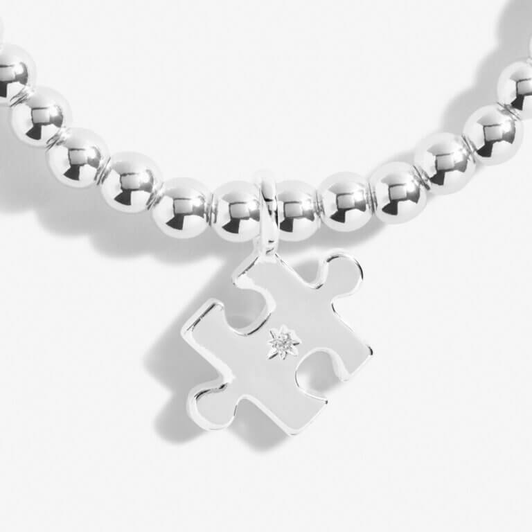 A Little | Love You To Pieces | Silver | Bracelet | 17.5cm Stretch