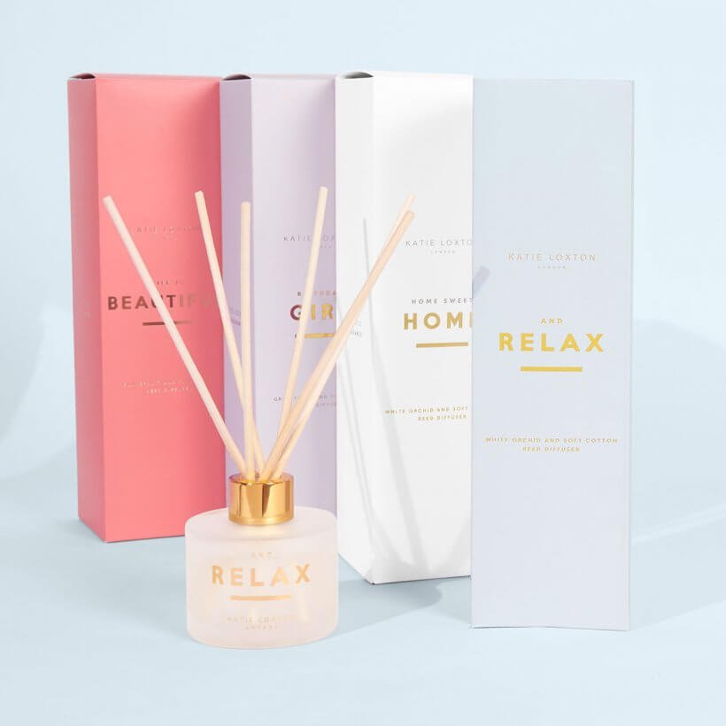 Sentiment Reed Diffuser | And Relax | White Orchid And Soft Cotton