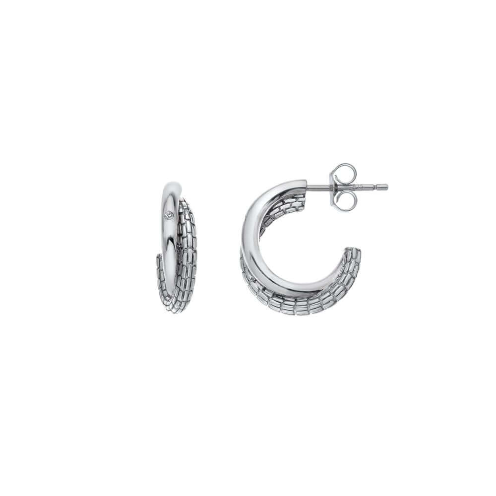Woven Interlocking Earrings