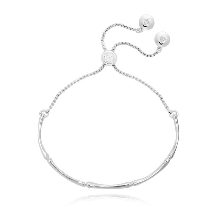 Bracelet Bar | Bamboo | Silver | Bangle | 20cm Adjustable