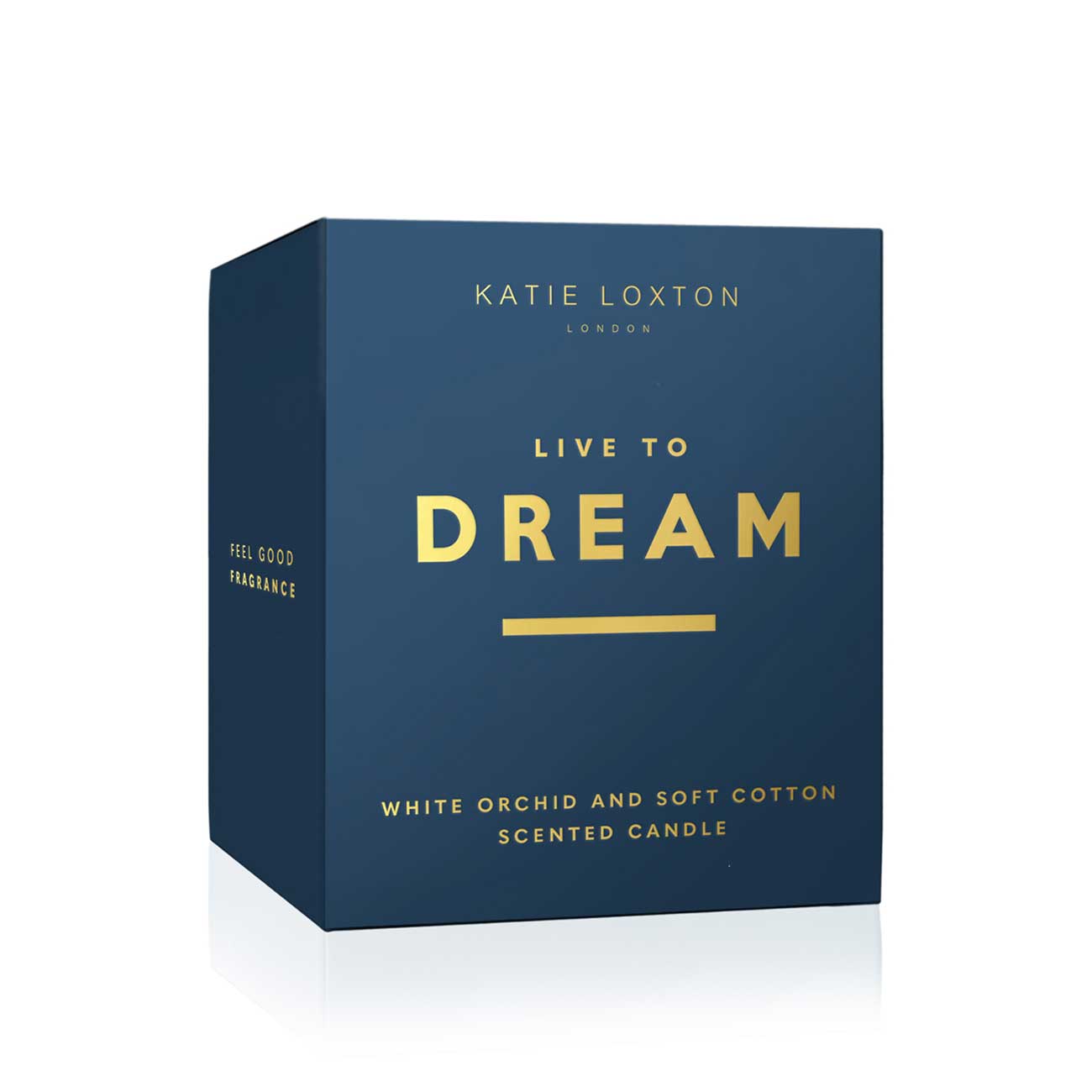 Sentiment Candle | Live To Dream | White Orchid and Soft Cotton |