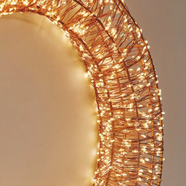 40cm Galaxy Wreath Copper Mains