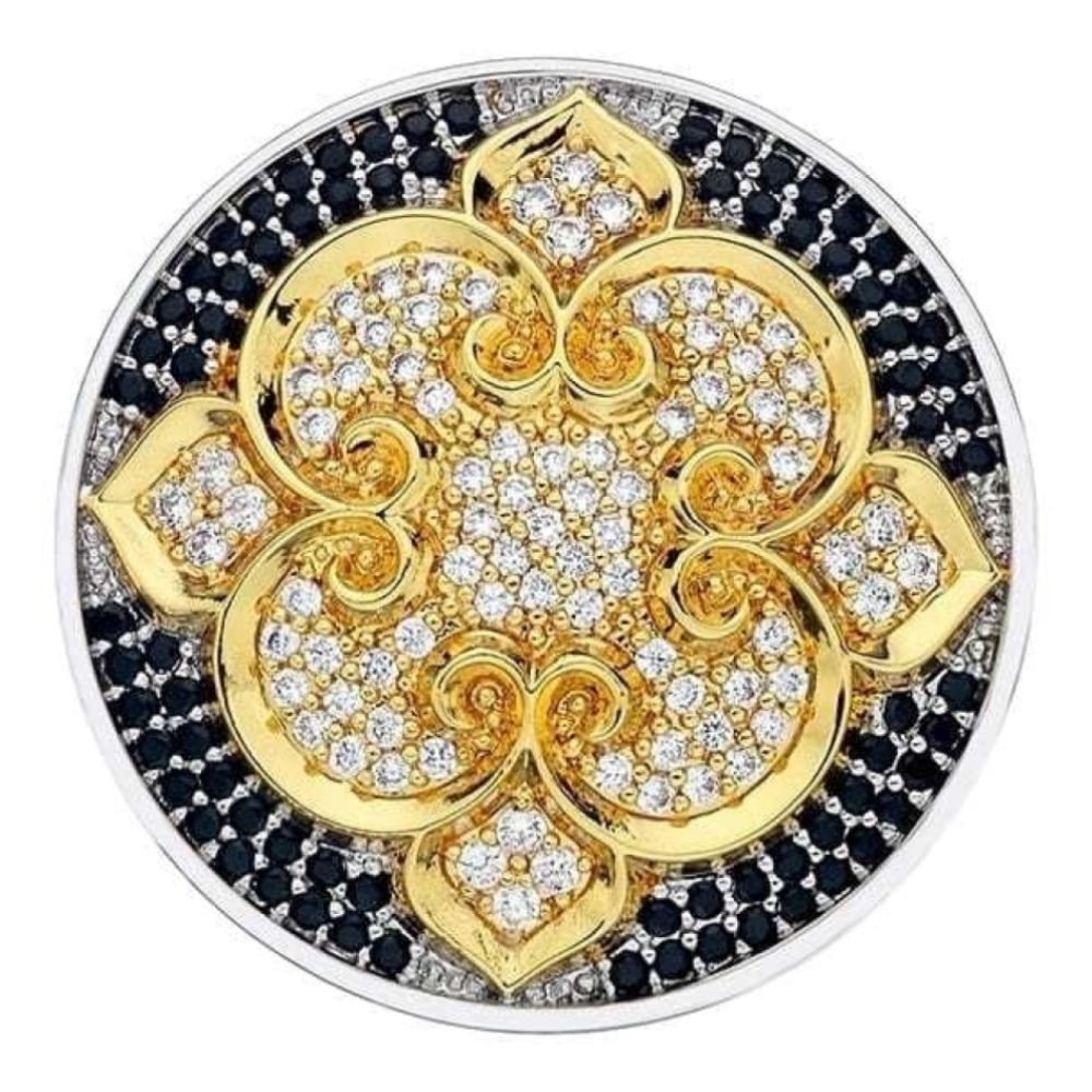 Fiore di Loto Yellow Gold Plate Coin - 33mm