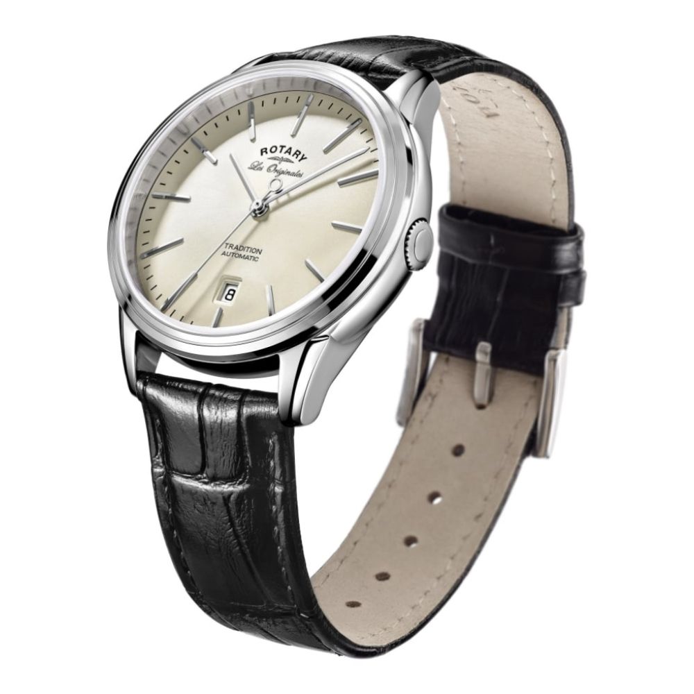 Les Originales Automatic Chrome Plated Date Display Watch
