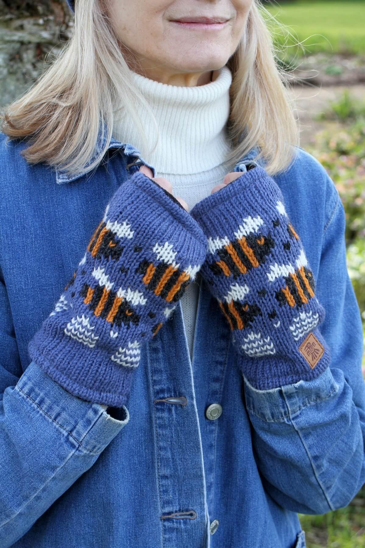 Beehive Handwarmer Denim