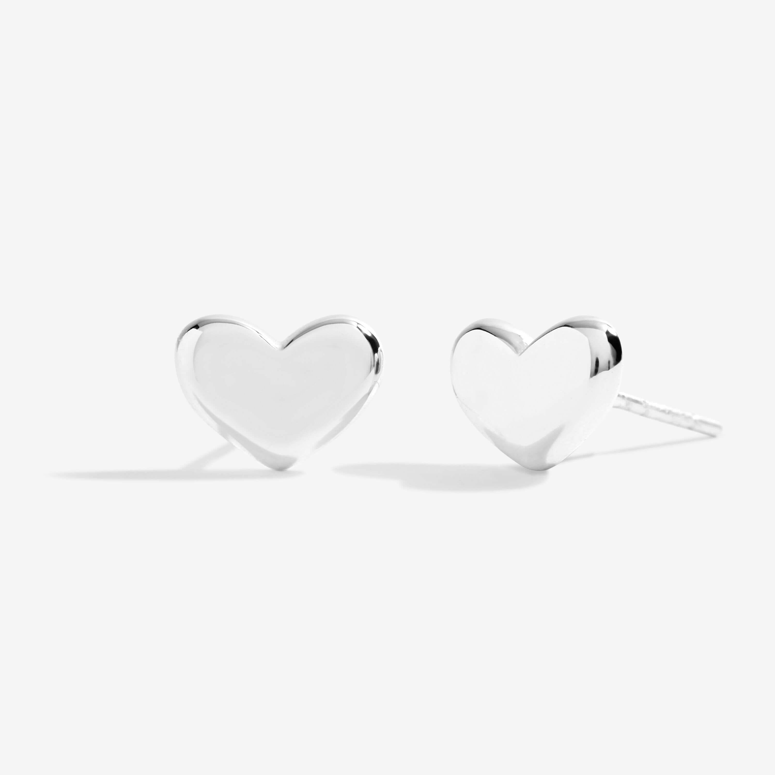 Florence | Heart Studs | Silver Rose Gold And Gold | Set Of 3 Earrings