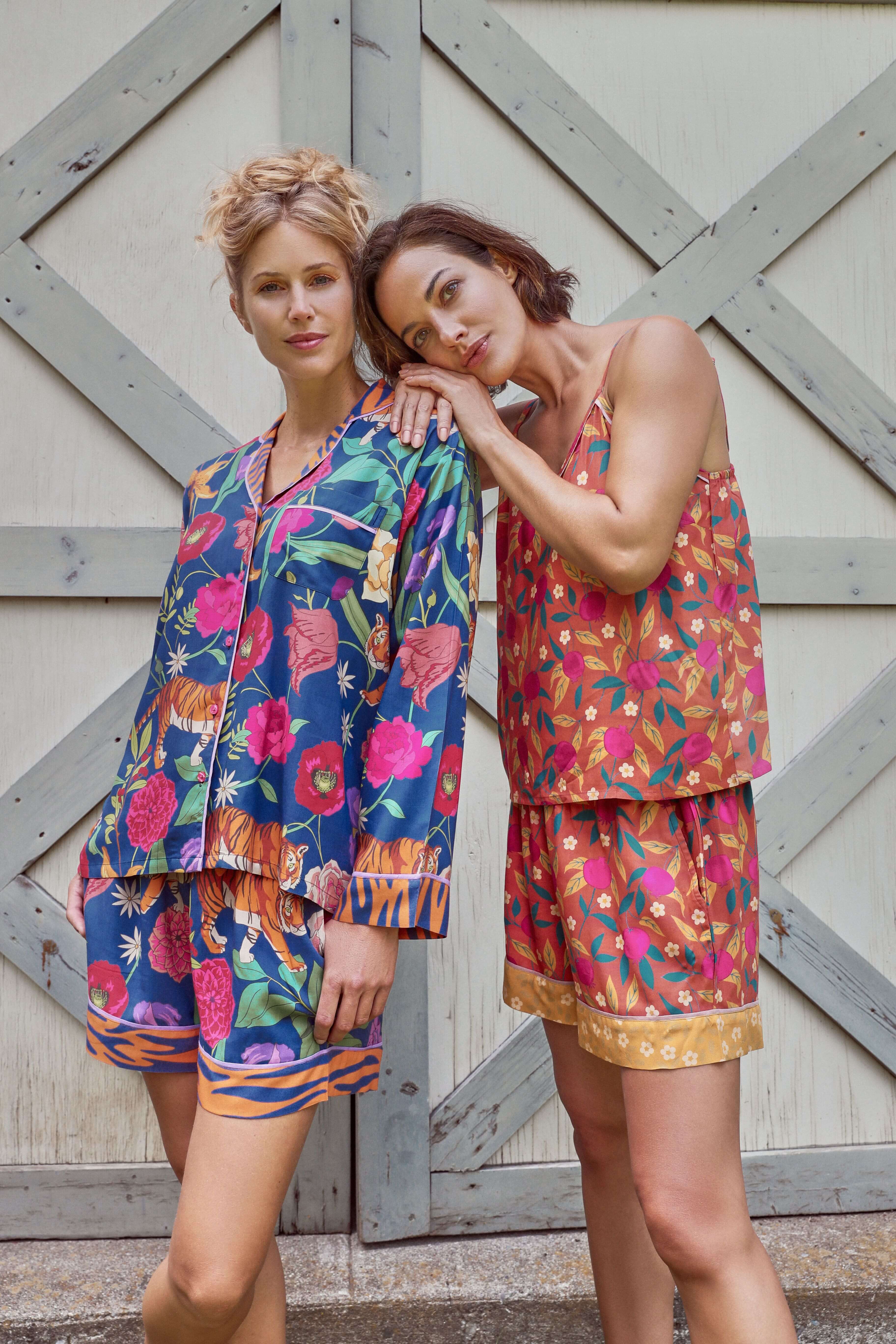 Cami Pomegranate in Tangerine Pyjamas