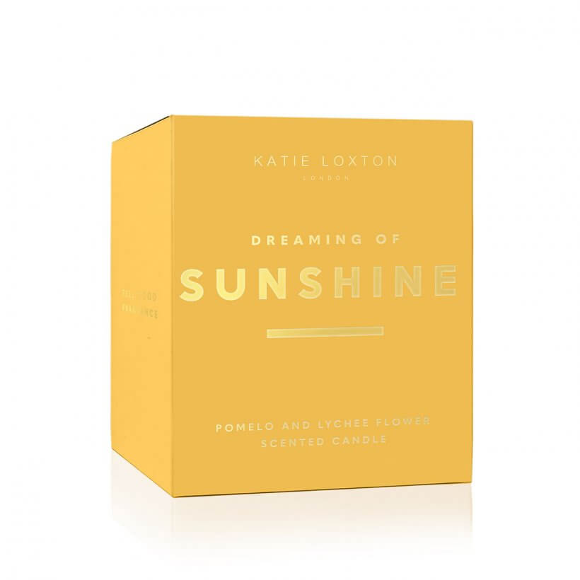Sentiment Candle | Dreaming Of Sunshine | Pomelo And Lychee Flower