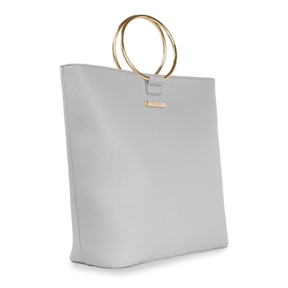 Suki Tote Bag - Pale Grey - 32x39x13cm