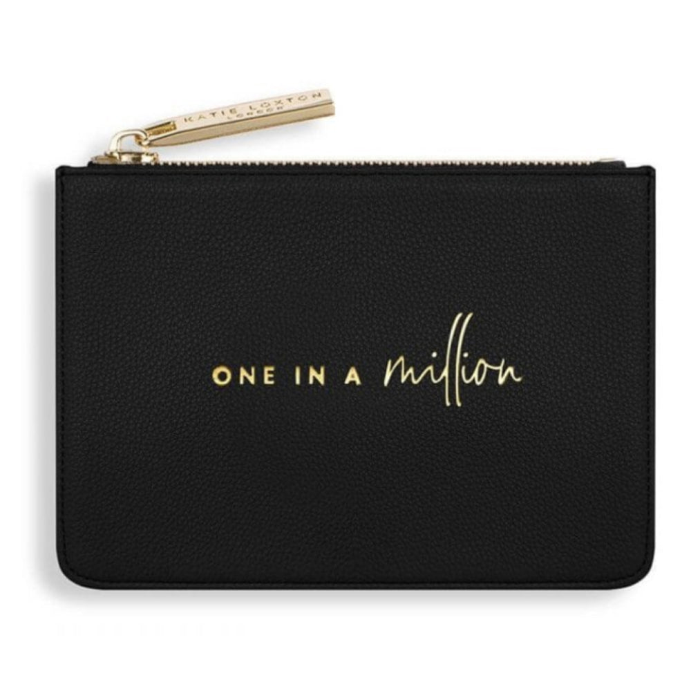 Stylish Structured Coin Purse | One In A Million | Black | 7.7 X 10.7 X 2.7cm