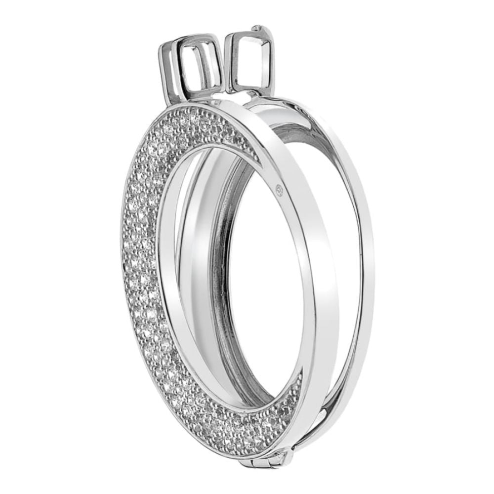 Mezzaluna Sterling Silver Keeper - 33mm