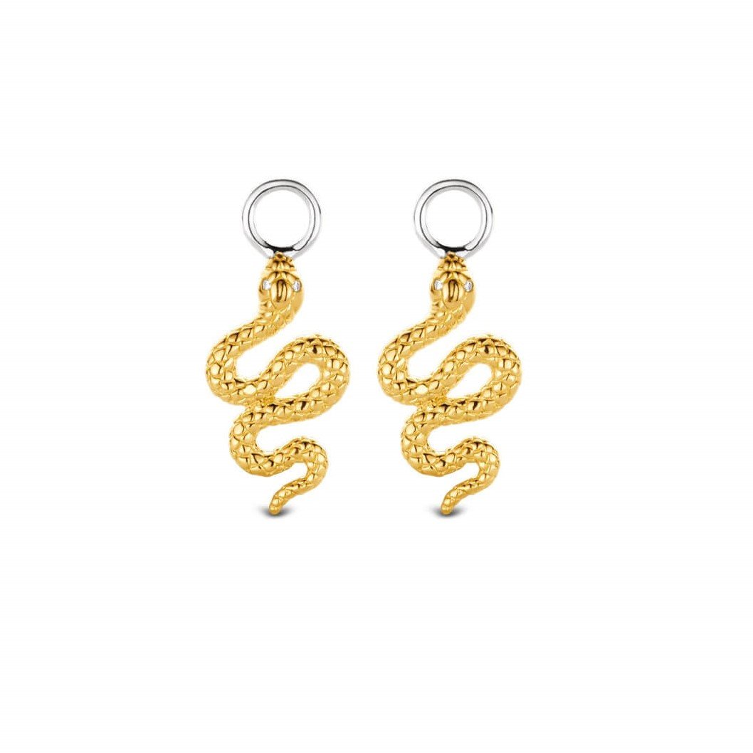 Gold Plated Snake Ear Charm