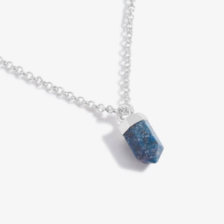 Crystal A Little | Lapis Lazuli | Silver | Necklace | 46cm + 5cm Extender