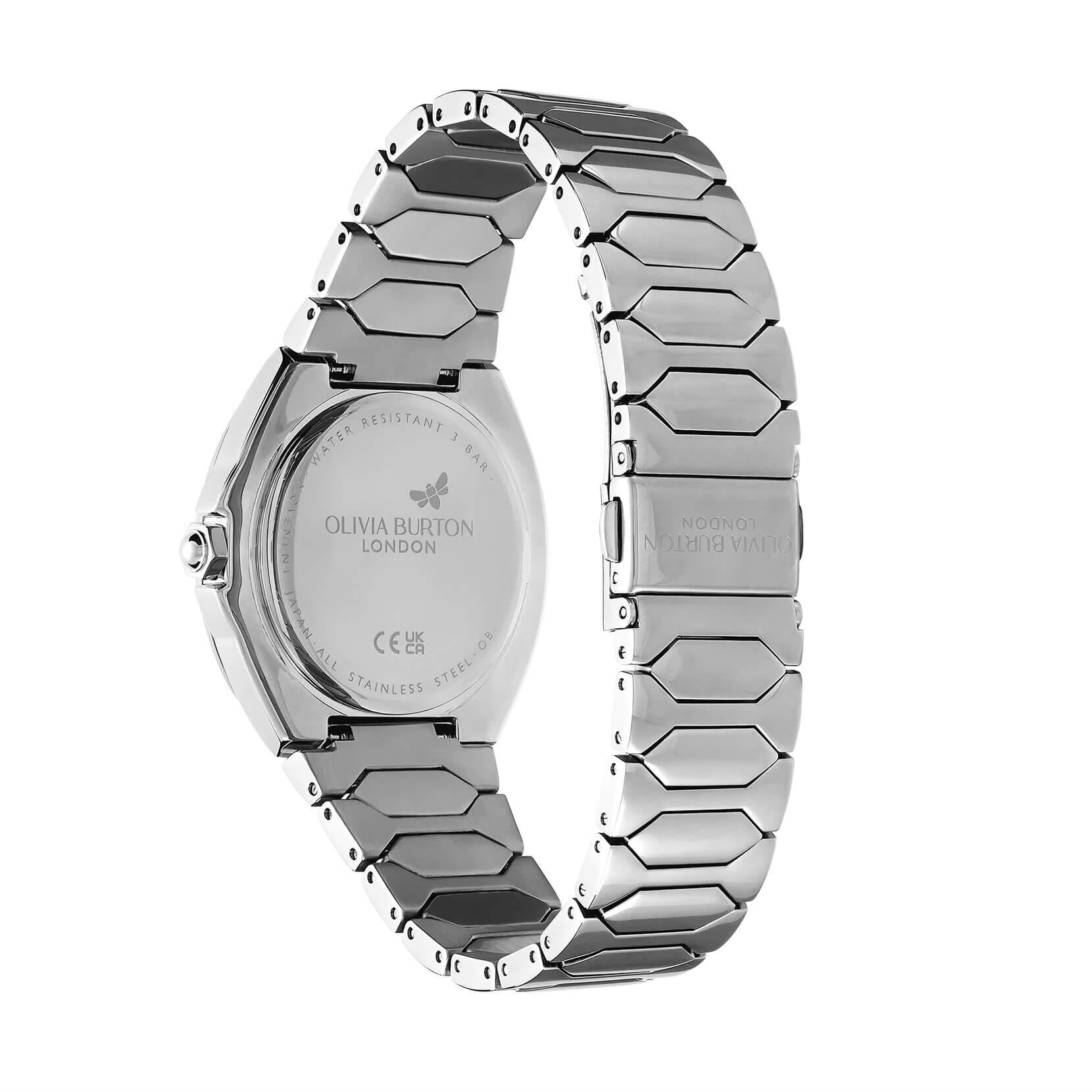 Lustre Multi-Function Light Grey Dial & Silver Bracelet Watch