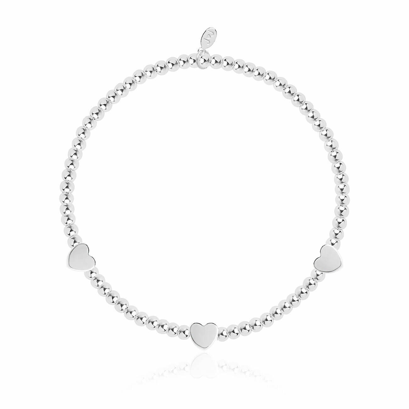 Occasion Gift Box | Darling Daughter | Silver | Bracelets |  X2 Bracelet 17.5cm Stretch X1  Bracelet 19cm Adjustable