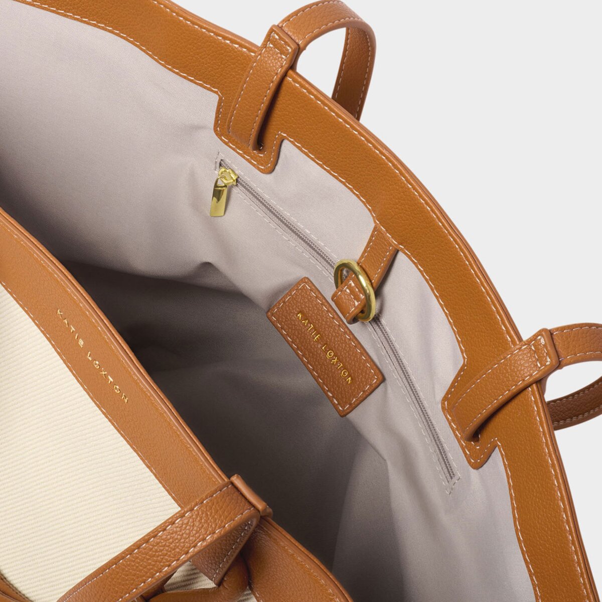 Siena Canvas Tote Bag In Cognac