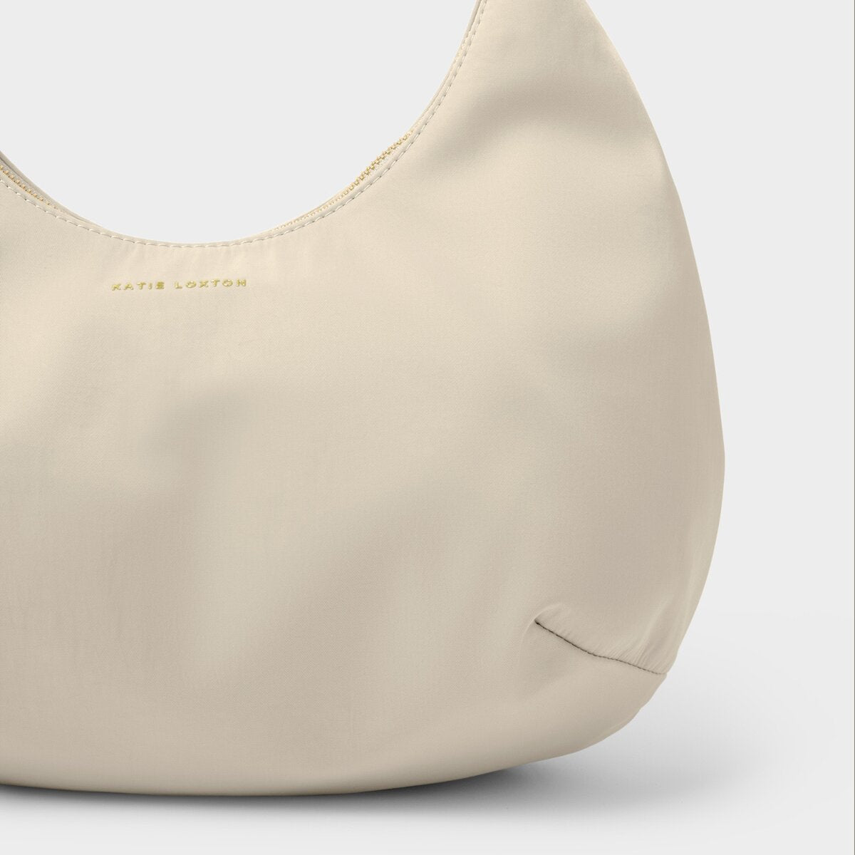 Nylon-Luxe Sling Shoulder Bag In Chalk