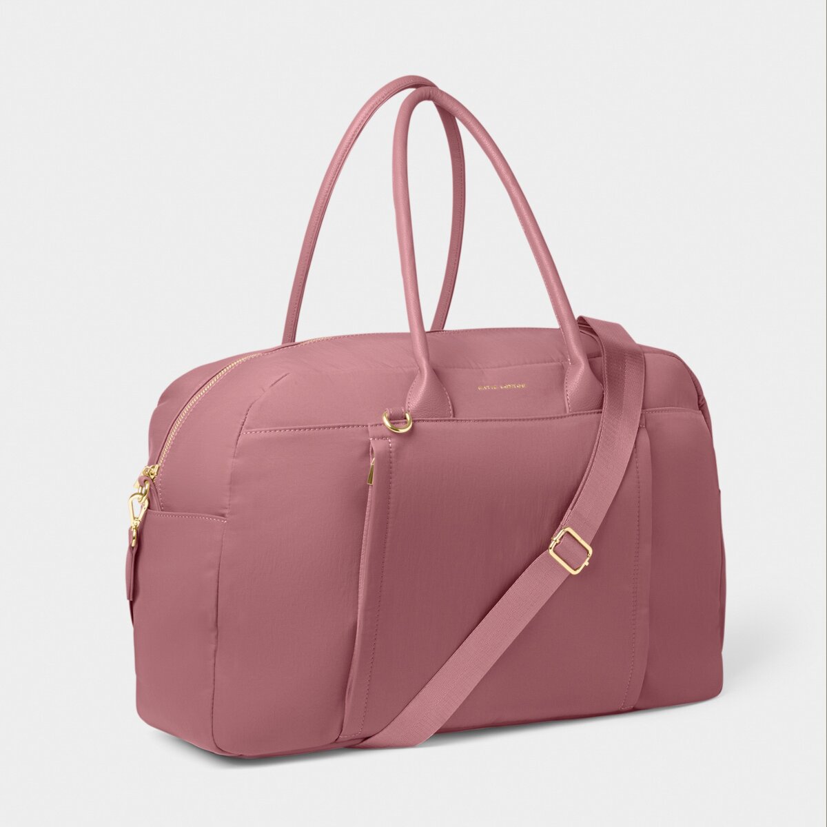 Nylon-Luxe Everyday Holdall In Deep Rose