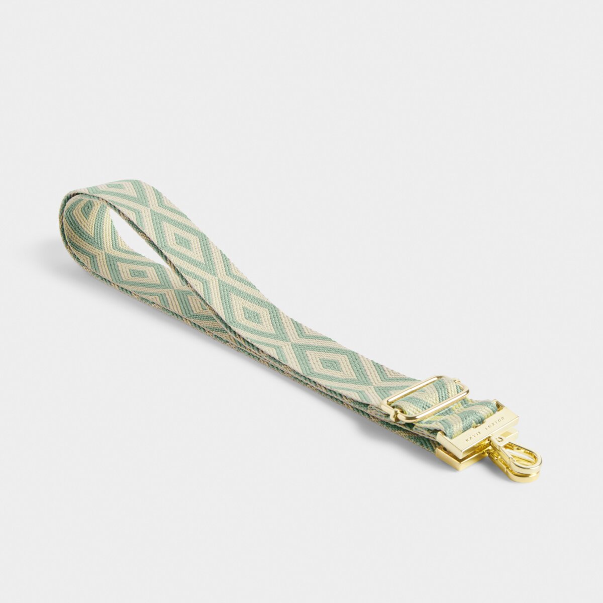 Geometric Canvas Strap In Seafoam