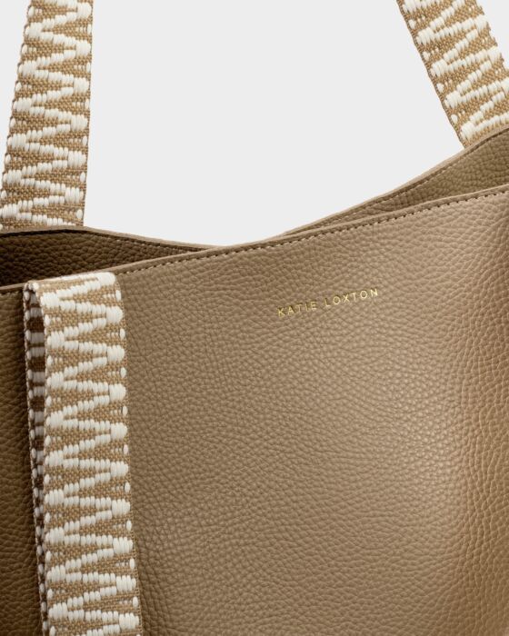 Hallie Tote Bag In Taupe