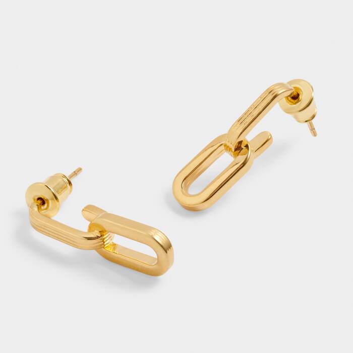 Arabella Waterproof Gold Hoop Earrings