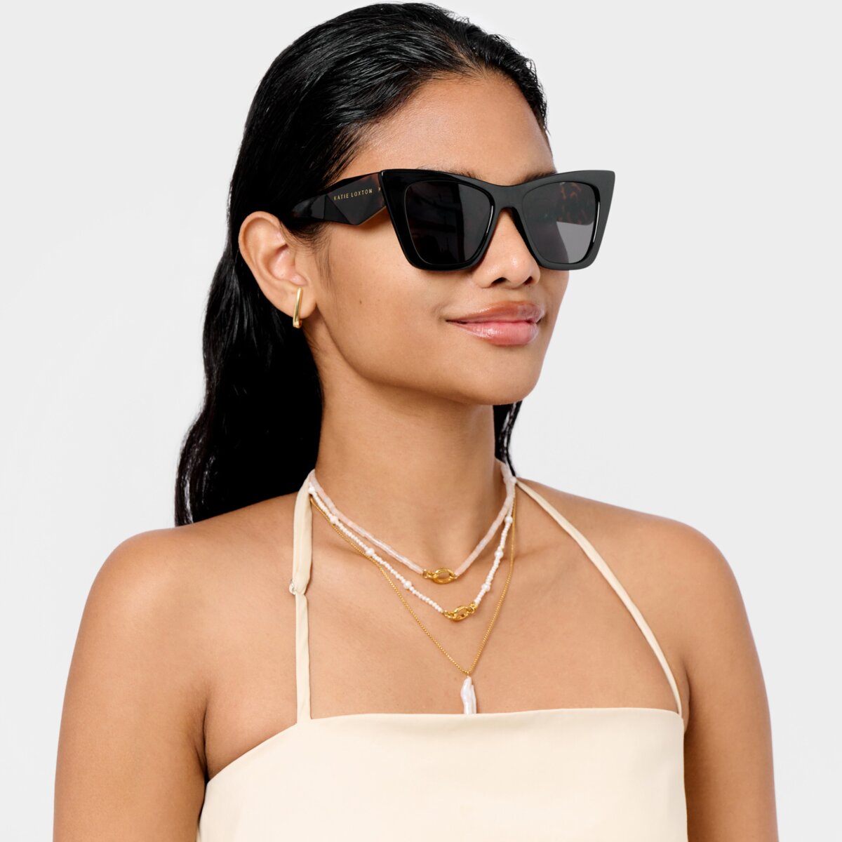 Porto Sunglasses in Black and Tortoiseshell