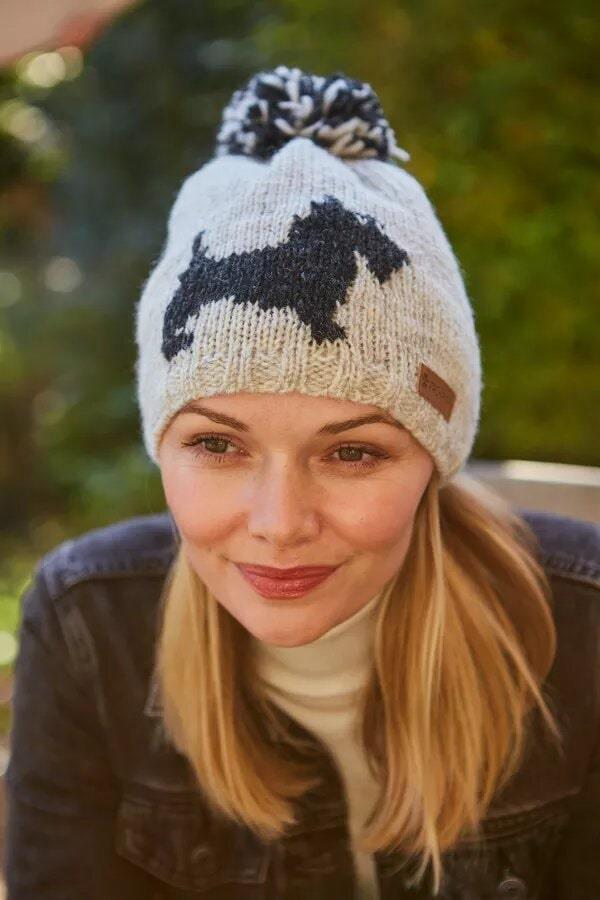 Scottie Dog Bobble Beanie