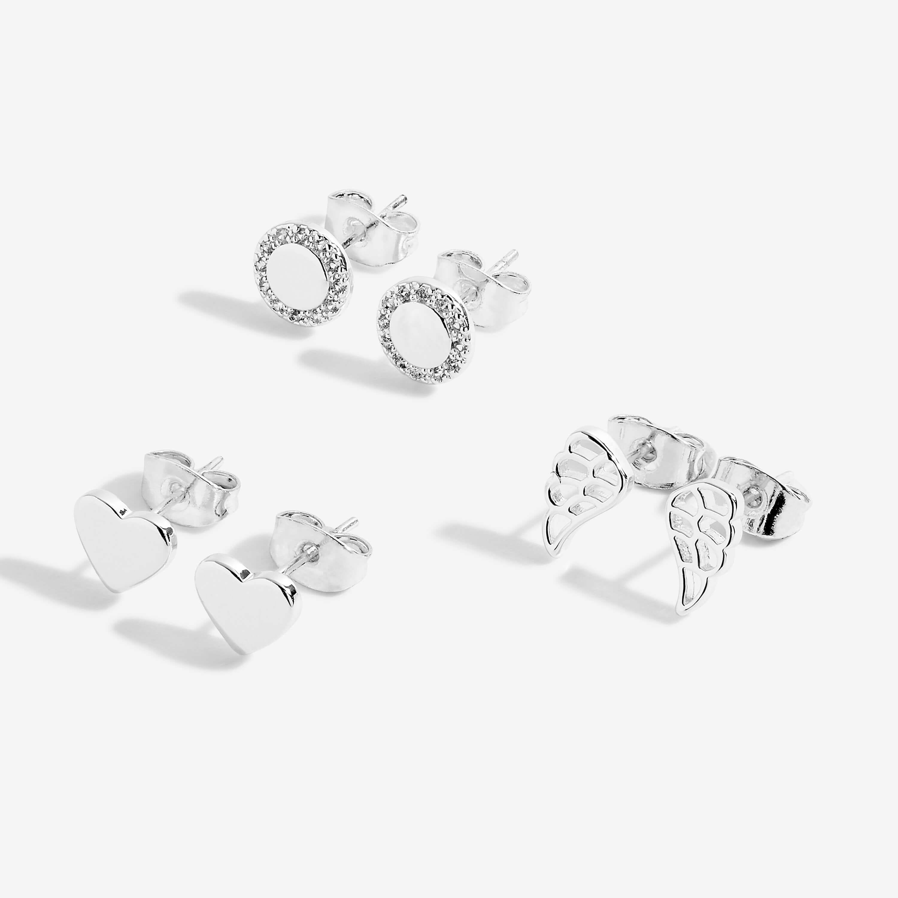 Occasion Earring Box | Guardian Angel | Silver | Earrings | Set Of 3 Earrings