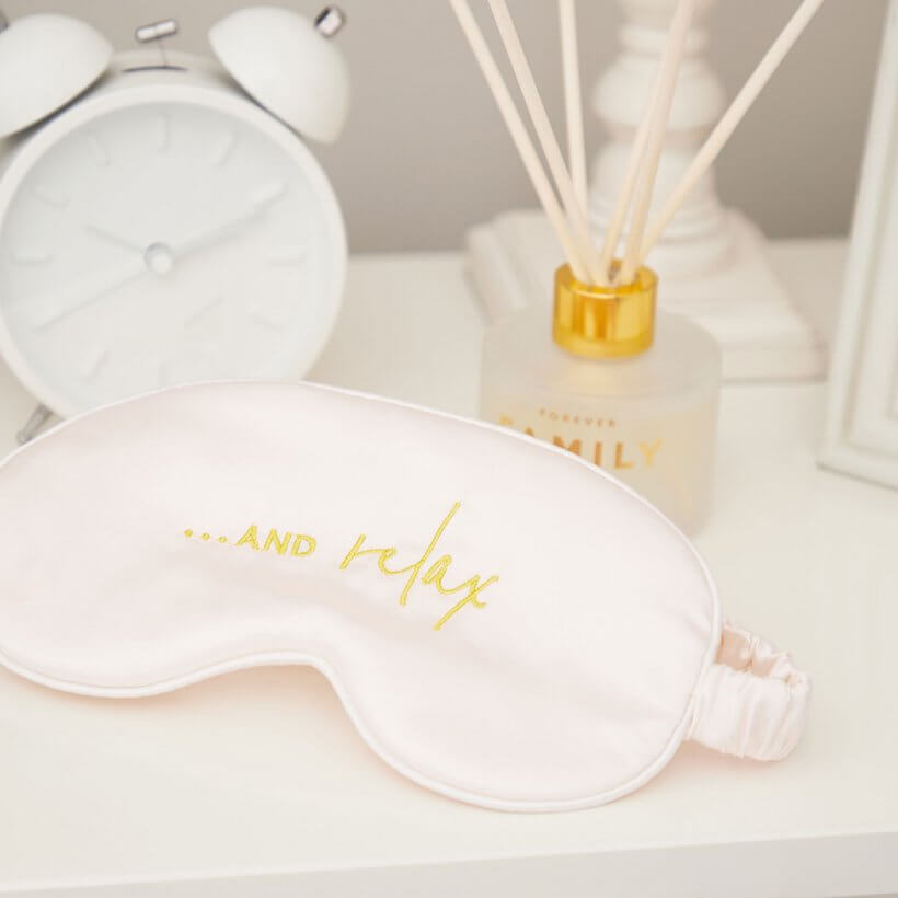 Satin Eye Mask | ��� And Relax | White