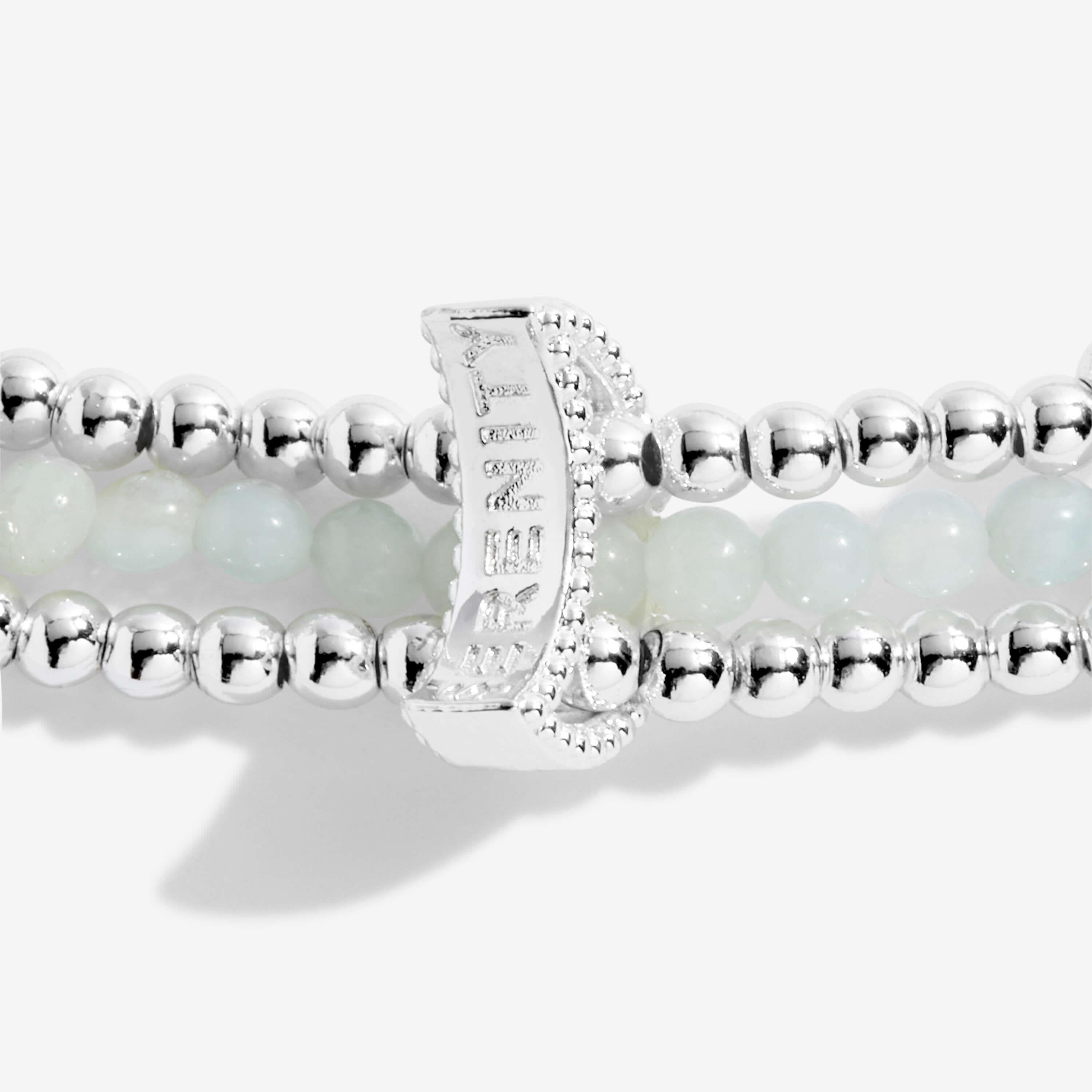 Wellness Stones | Silver | Amazonite Bracelet | 17.5cm Stretch