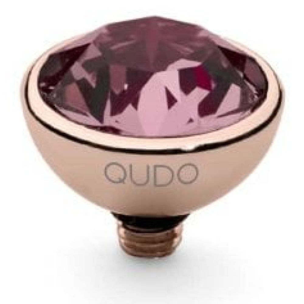 Famosa Rose Gold 10mm Bottone Ring Top Light Rose