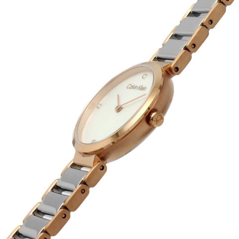 Minimalistic T-Bar Two Tone Rose Gold Ladies Watch