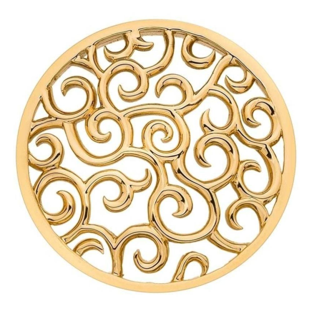 Winding Paths Yellow Gold Coin - 33mm