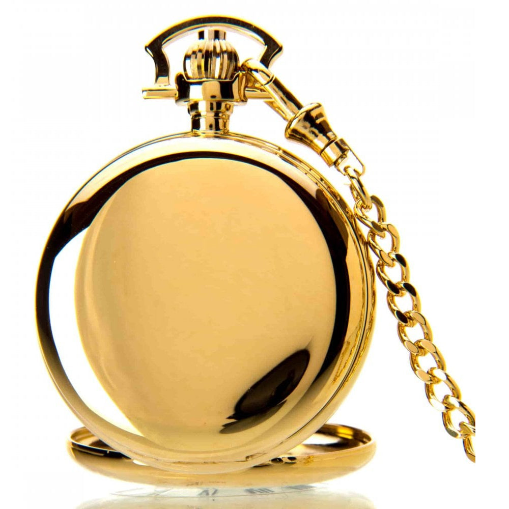The Windsor - Gold Mechanical Double Half Hunter Pocket Watch