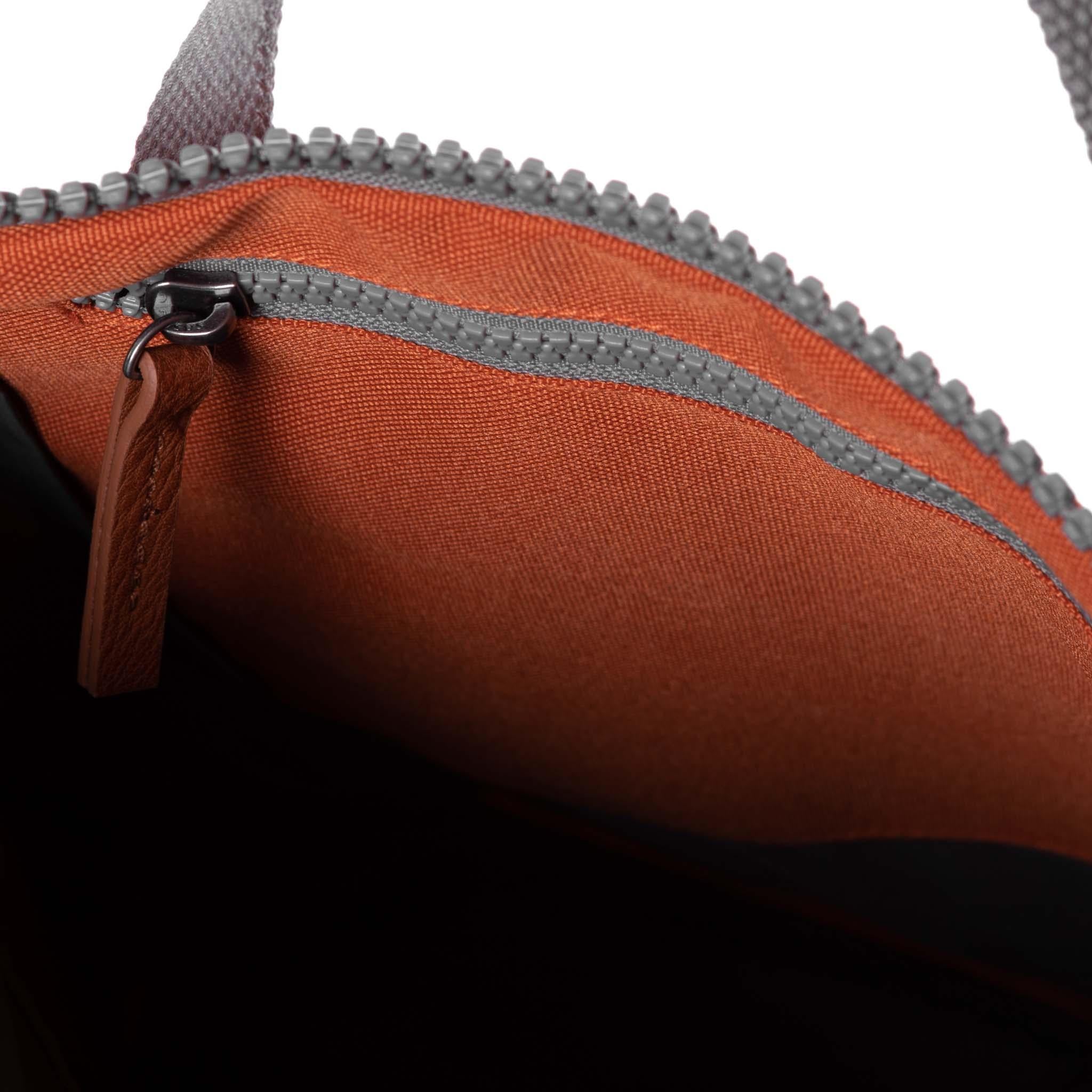Finchley A Atomic Orange Recycled Canvas - Small