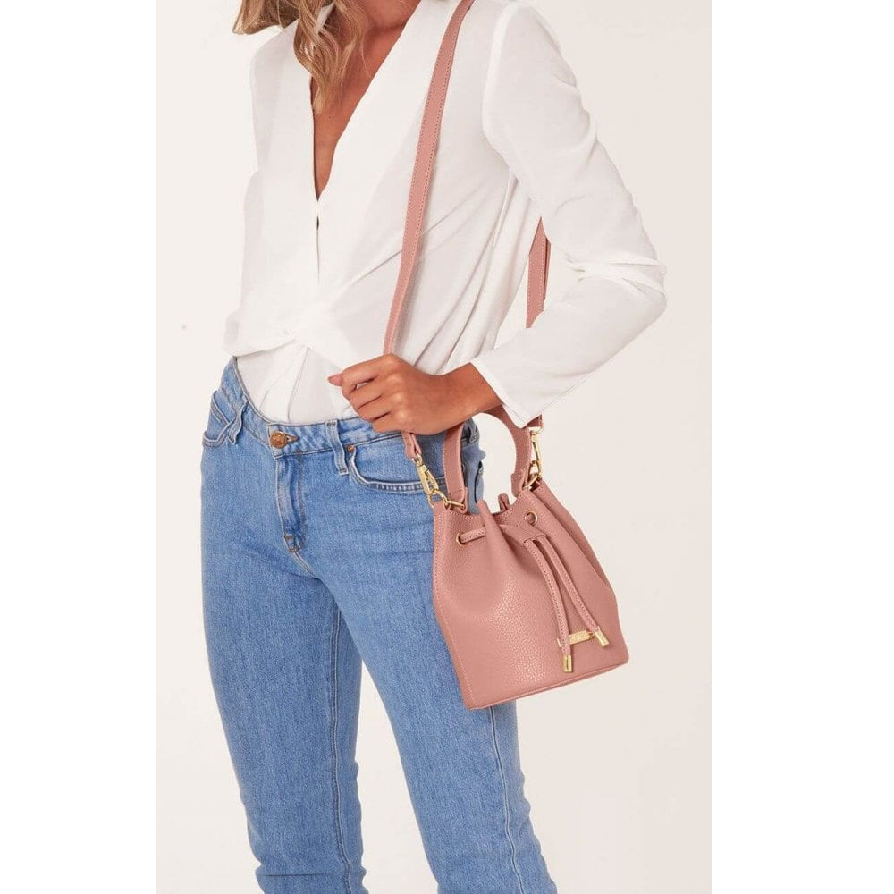 Chloe Mini Bucket Bag | Pink | 20 X 16.5 X 16.5cm