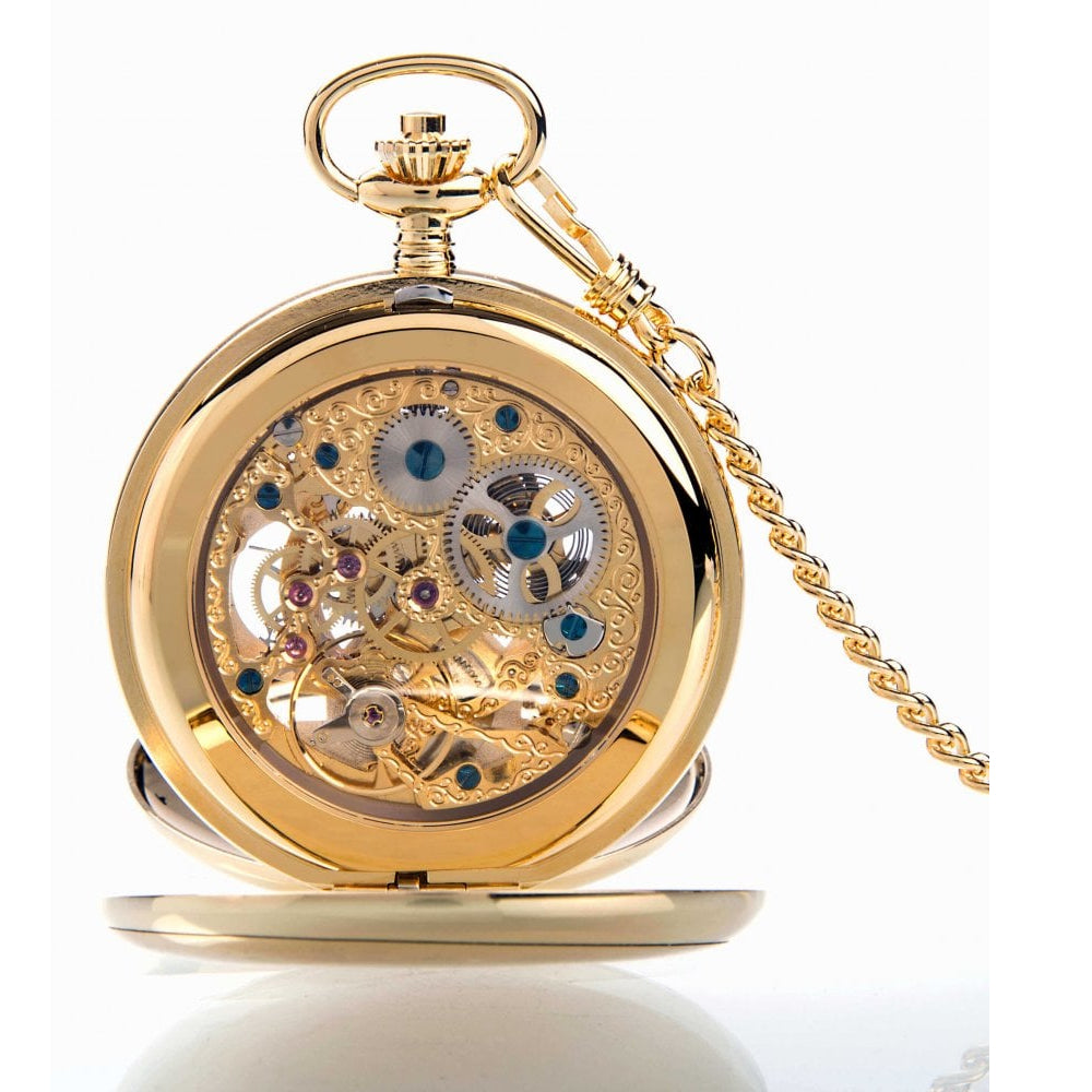 The Westminster - Gold Mechanical Dual Time Double Hunter