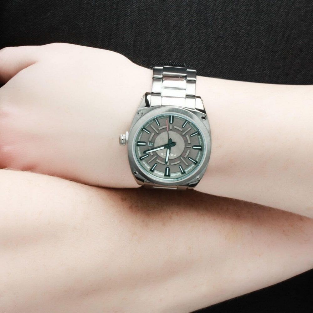 Stainless Steel Silver Dial & Bracelet Strap Enforce X Gents Watch