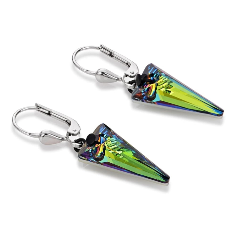 Multi Crystal Arrow Point Earring, Bracelet & Necklace Set