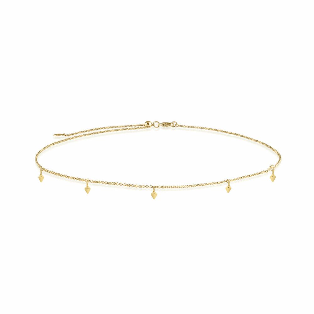 Celine Chokers | Layering Choker | Gold | Charm Choker | 40cm Adjustable