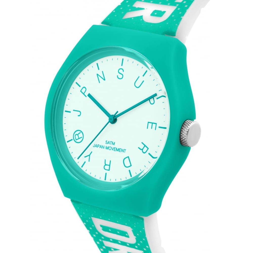 Urban Festival Glow White Dial With Blue Silicone Strap
