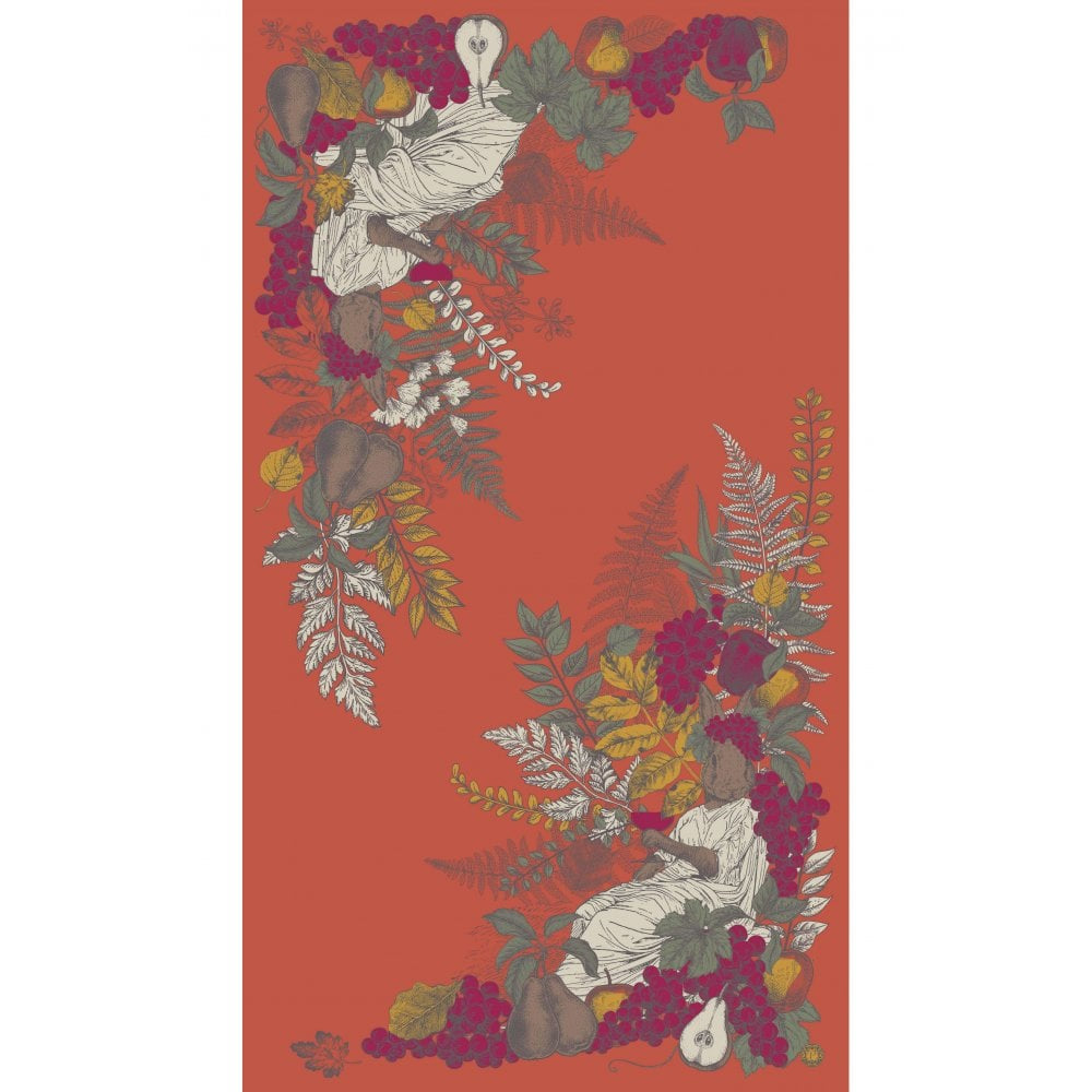 Print Scarf - Roman Rabbit - Tangerine