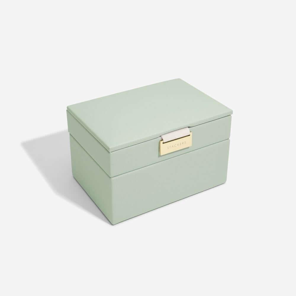 Sage Green Micro Stackers Set Of 2