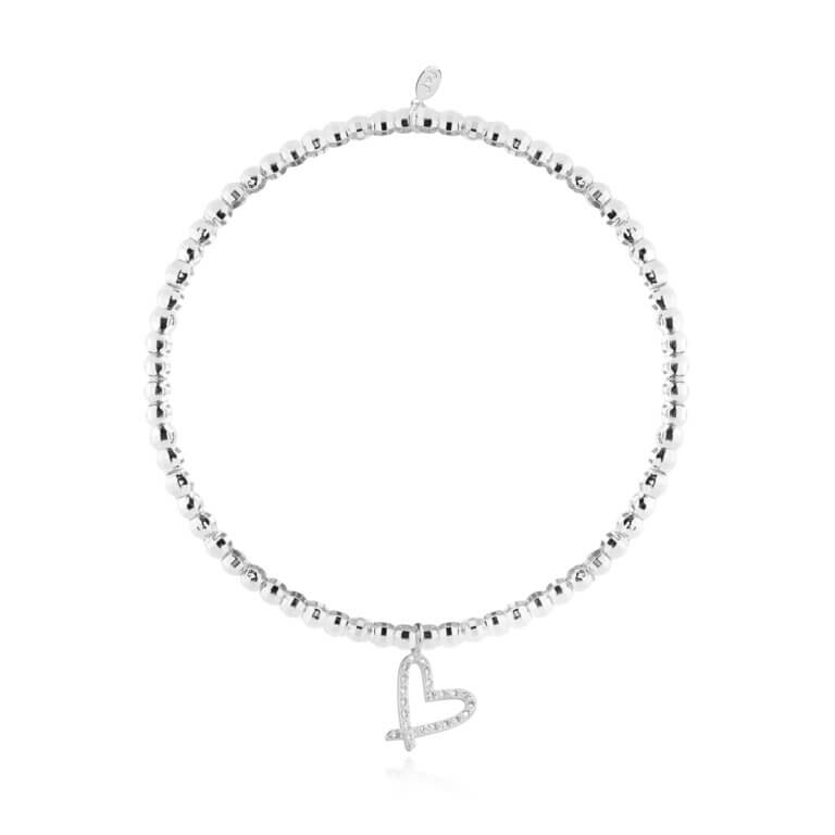Faceted A Little | Fabulous Friend | Silver | Bracelet | 17.5cm Stretch