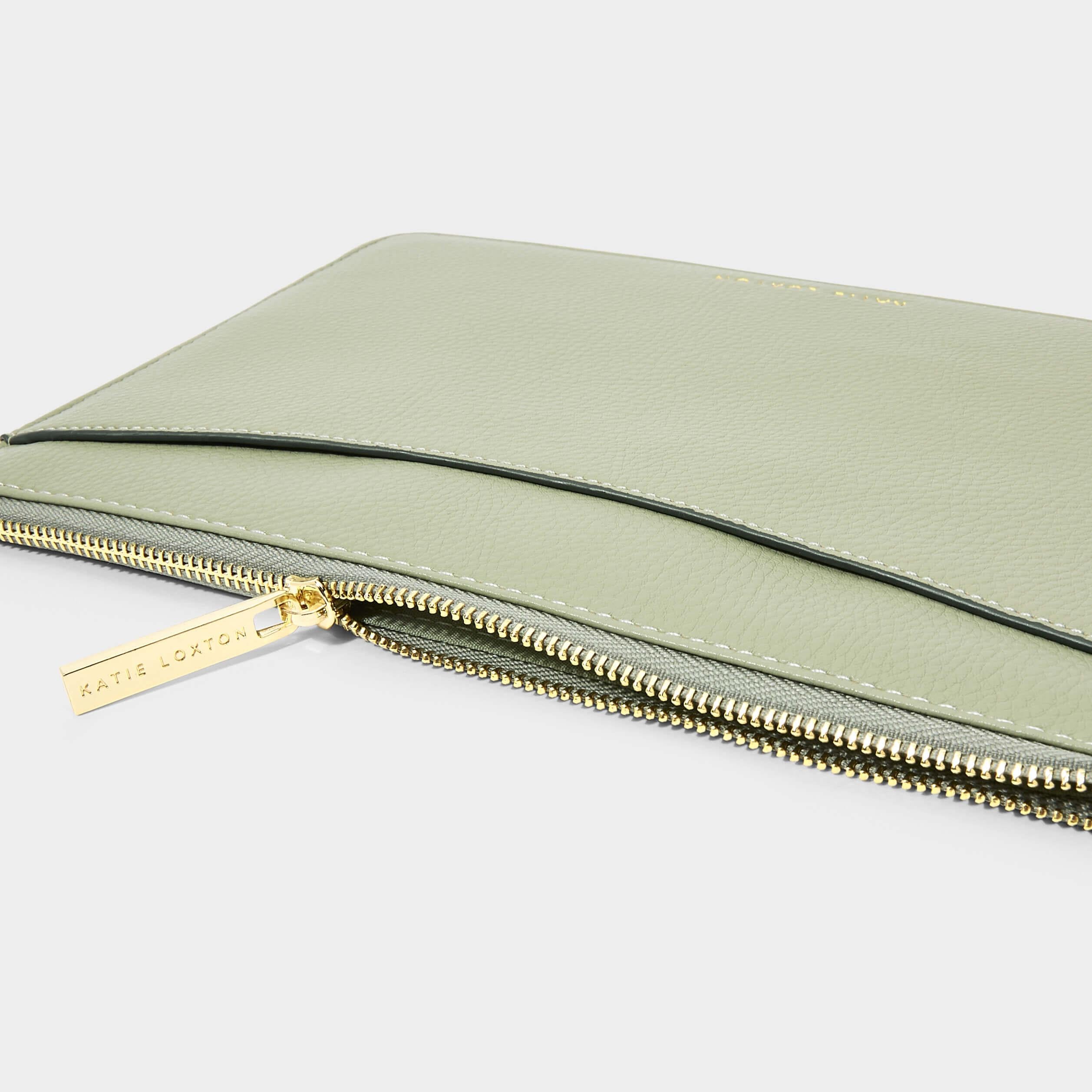 Cara Pouch | Sage Green | 16 X 24 X 1.5cm