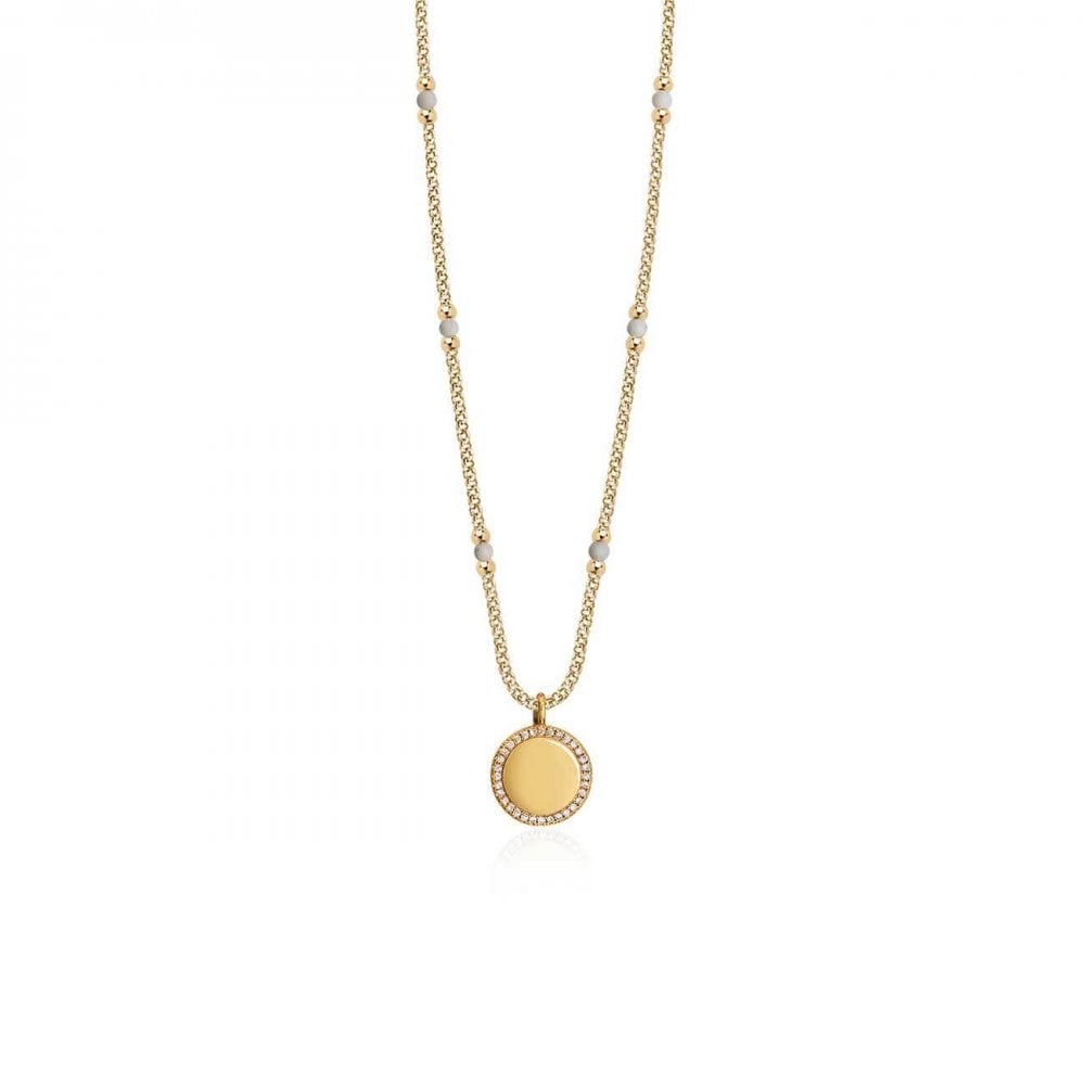 Wellness Gems | Gold | Howlite Necklace | 45cm With 5cm Extender